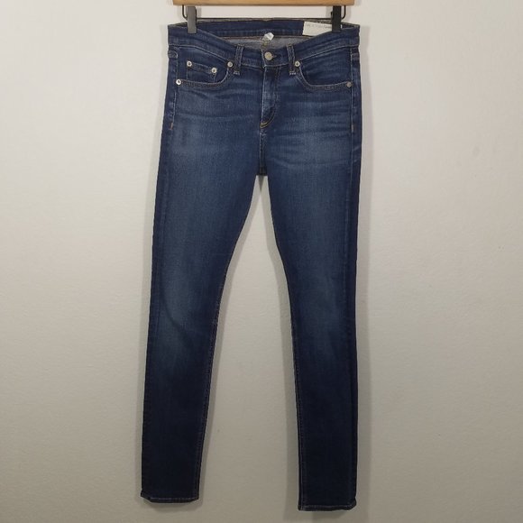 Rag & Bone High Rise Skinny Stretch Jeans Size 29 - Picture 2 of 8